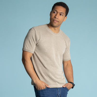 organic linen knit shirt