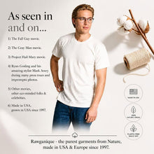 Load image into Gallery viewer, SONOMA 100% Organic Cotton Crewneck T-Shirt (Grown &amp; Made in USA, Certified Organic) (V2 OC Thread) (Elastic-Free, Latex-Free, No Formaldehyde) (99.9%-100% Biodegradable)