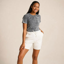 Load image into Gallery viewer, elastic-free organic cotton fleece sweat shorts