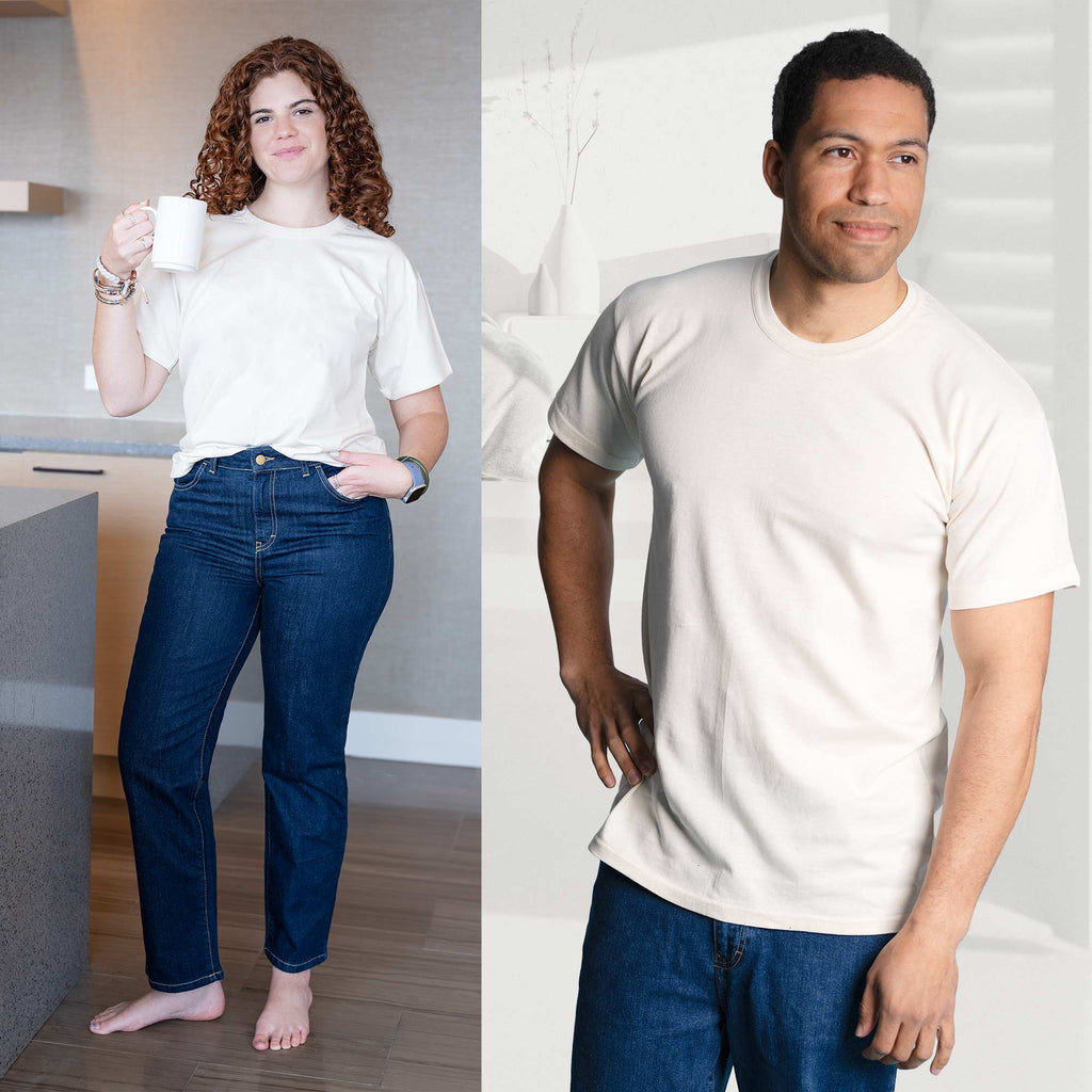 plastic-free 100% organic cotton T-shirt