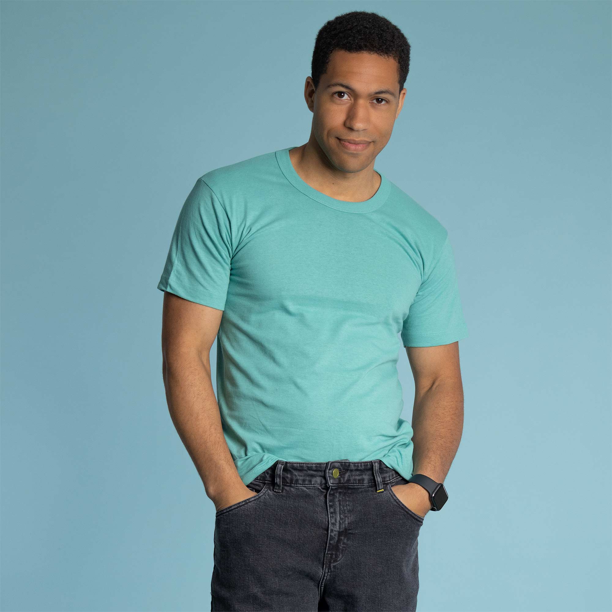 Men's V-Neck T-shirts, 100% organic cotton