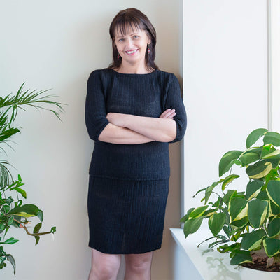 100% Organic Linen Knit Top