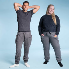 Load image into Gallery viewer, plastic-free organic cotton fleece sweat pants