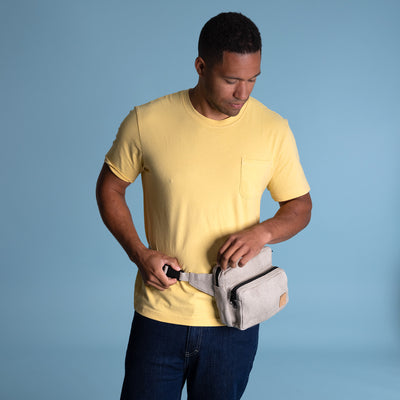 organic linen waist pack