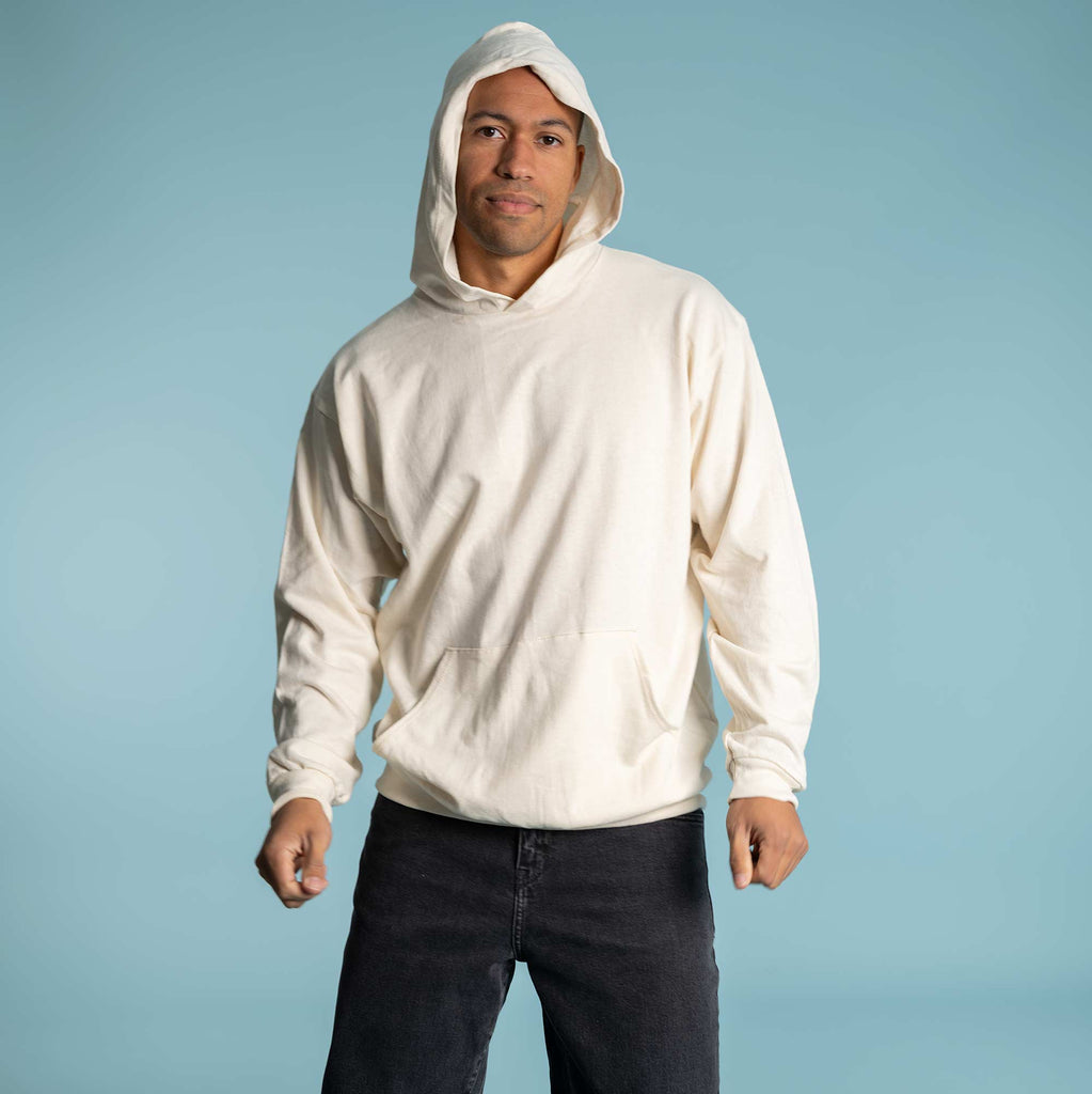 100% organic cotton hoodie made in USA