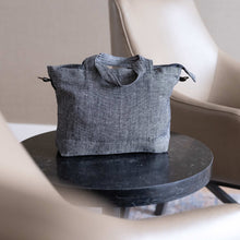 Load image into Gallery viewer, SYDNEY 100% Organic Hemp Clutch Tote (With Shoulder Strap) (12x9x3.5) (Plastic-free)