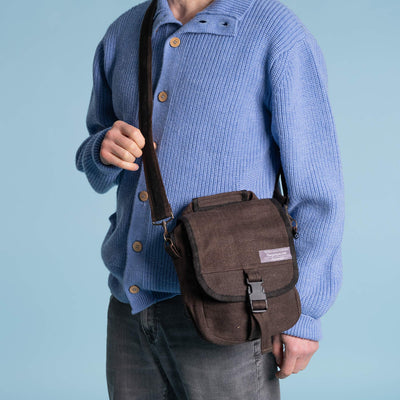 organic hemp shoulder bag