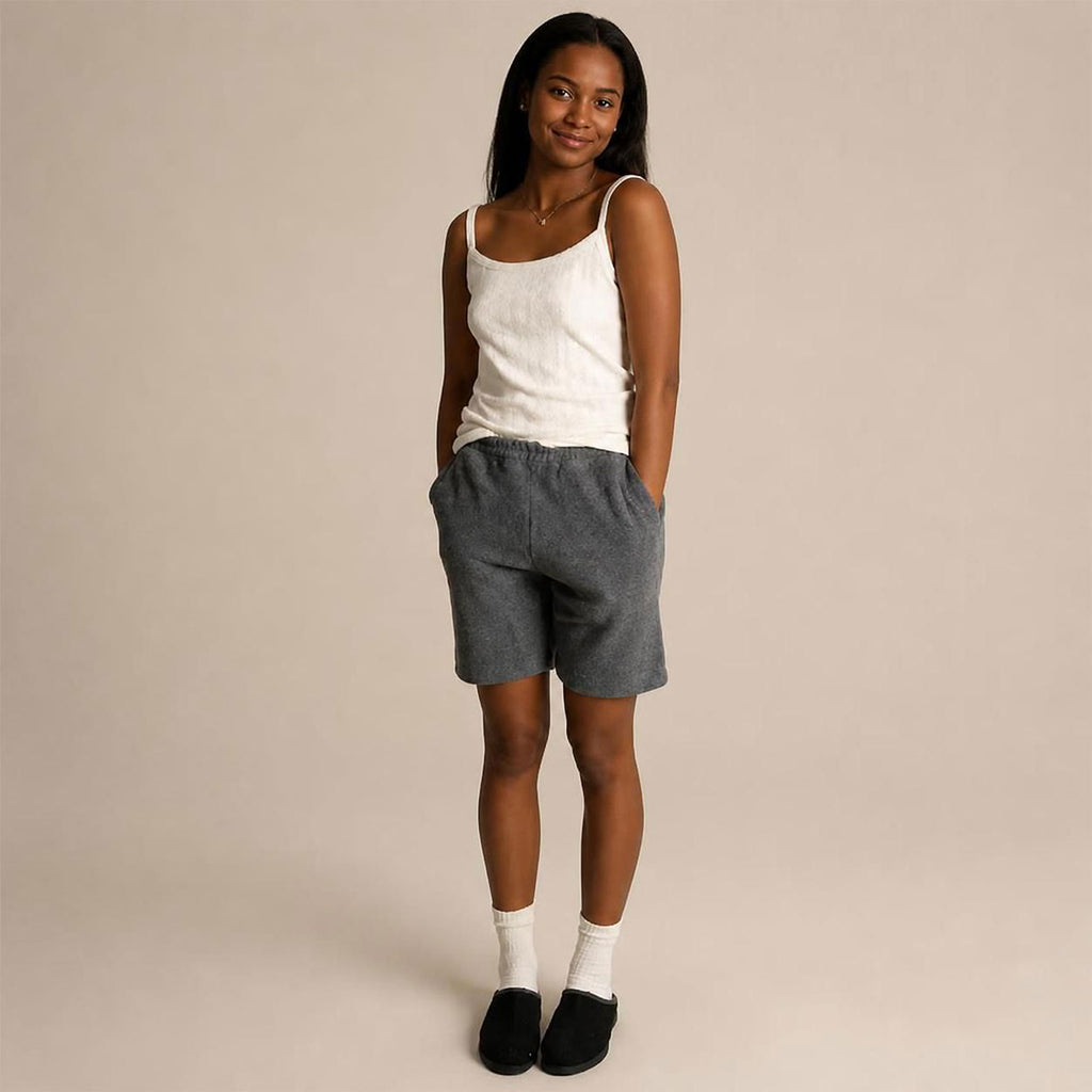 all organic cotton fleece shorts
