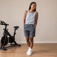 Load image into Gallery viewer, TETON 100% Organic Cotton Fleece Sweat Shorts (OC Thread, Covered Organic Elastic Waist, No Polyester, No Synthetics) (100% Biodegradable)