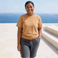 Load image into Gallery viewer, plastic-free 100% organic cotton fleece shorts