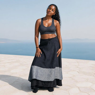 plastic-free organic merino wool bra