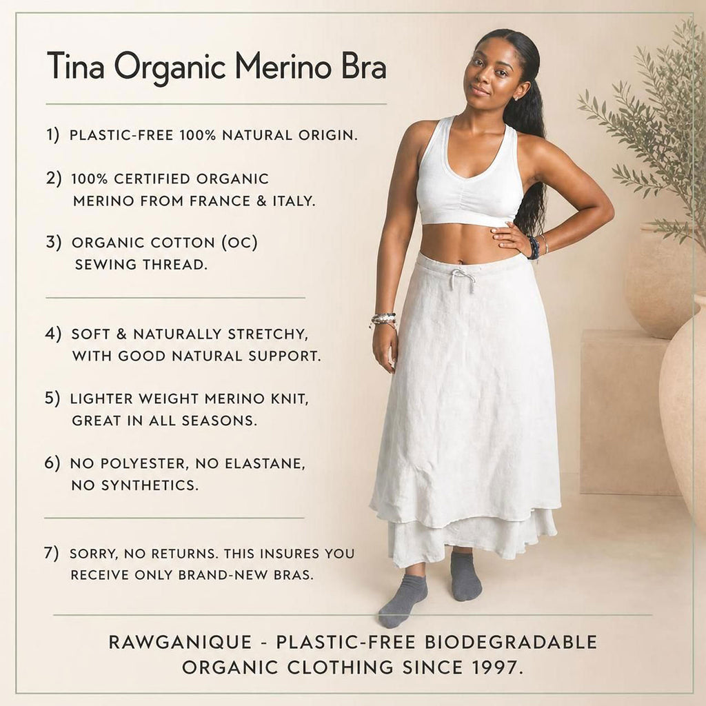 organic merino bra
