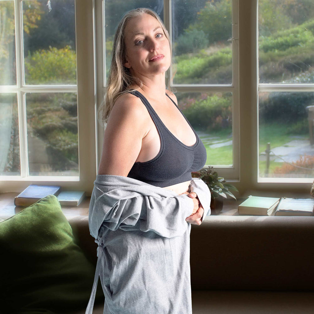 plastic-free organic merino wool bra polyester-free