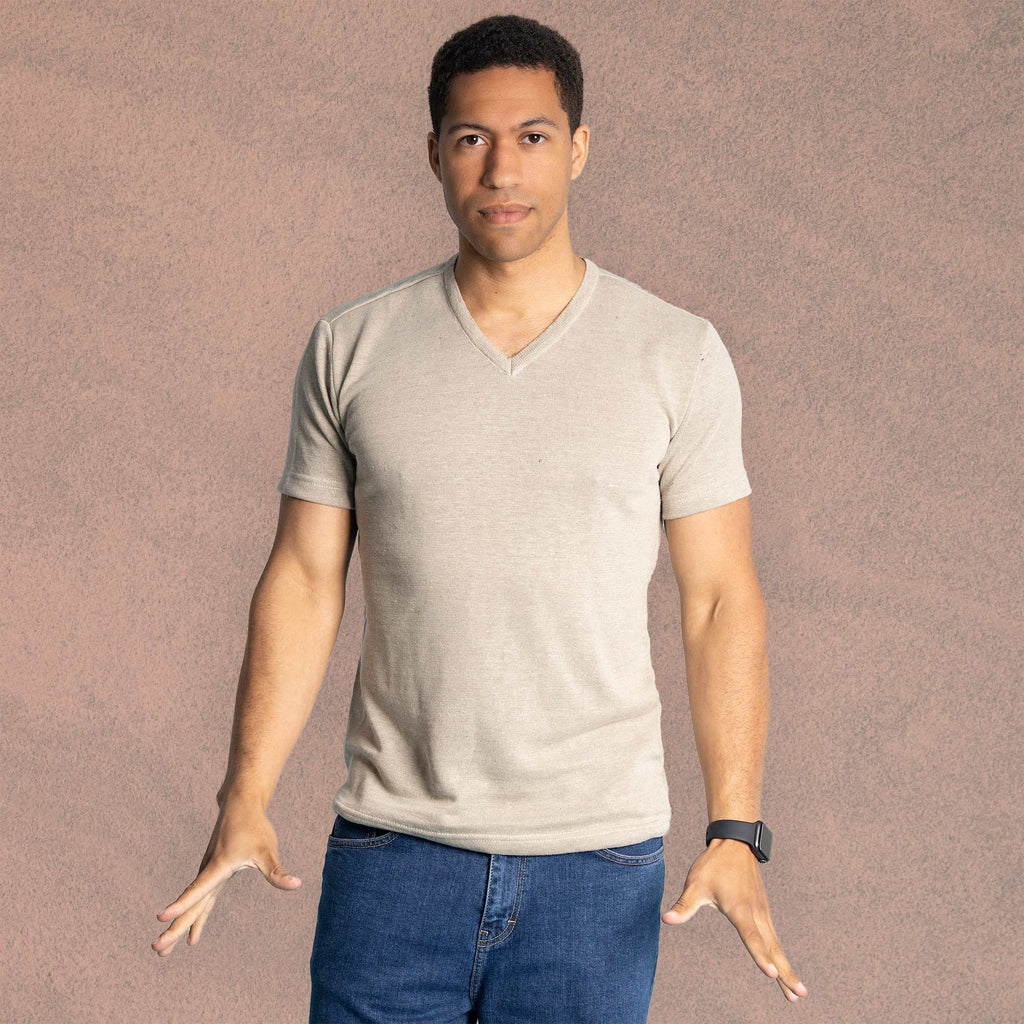 hemp v-neck t-shirt