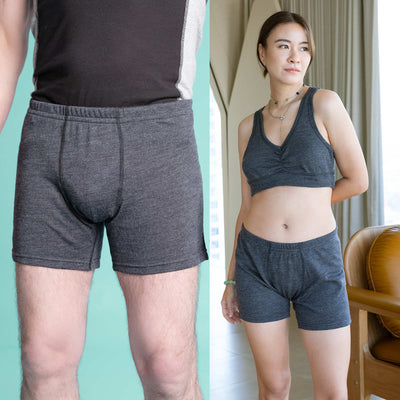 100% organic merino wool boxer briefs