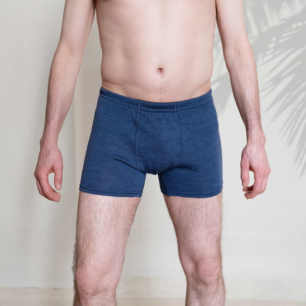 plastic-free 100% organic merino boxer briefs