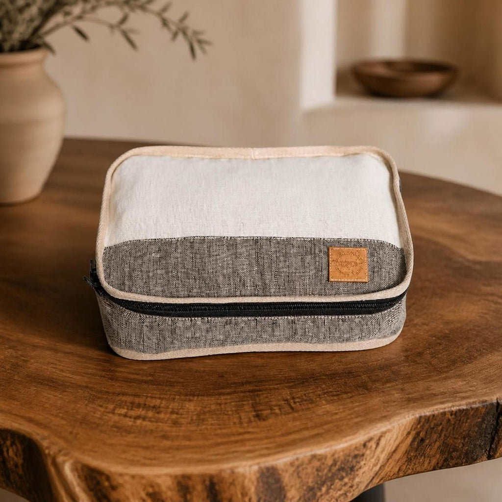 organic linen packing cubes plastic-free