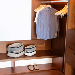 organic linen packing cubes