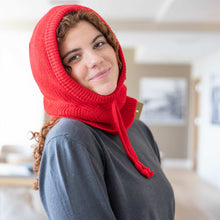 Load image into Gallery viewer, organic merino wool hooded hat