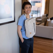 Load image into Gallery viewer, organic linen crossbody bag