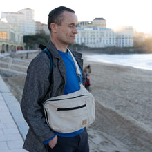Load image into Gallery viewer, organic linen cross-body bag