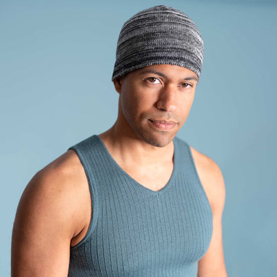 organic linen beanie