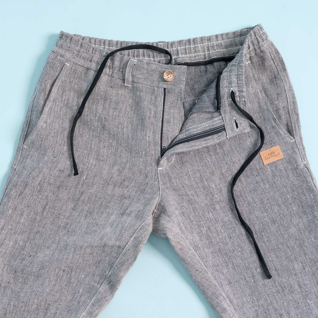 organic linen joggers