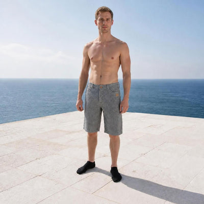 100% organic linen shorts