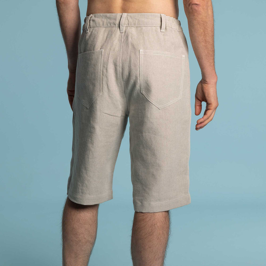 organic linen shorts