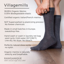 Load image into Gallery viewer, organic merino dress socks
