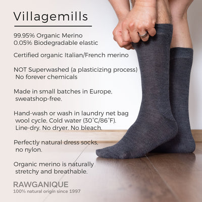 organic merino dress socks