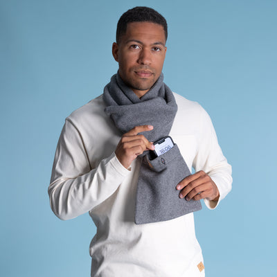 100% organic cotton fleece scarf