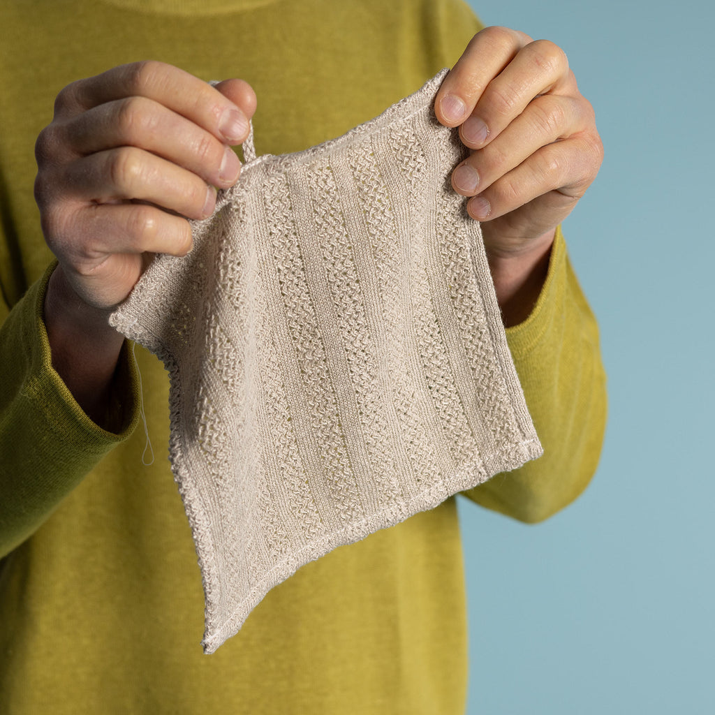 hemp knit wash cloth dish towel