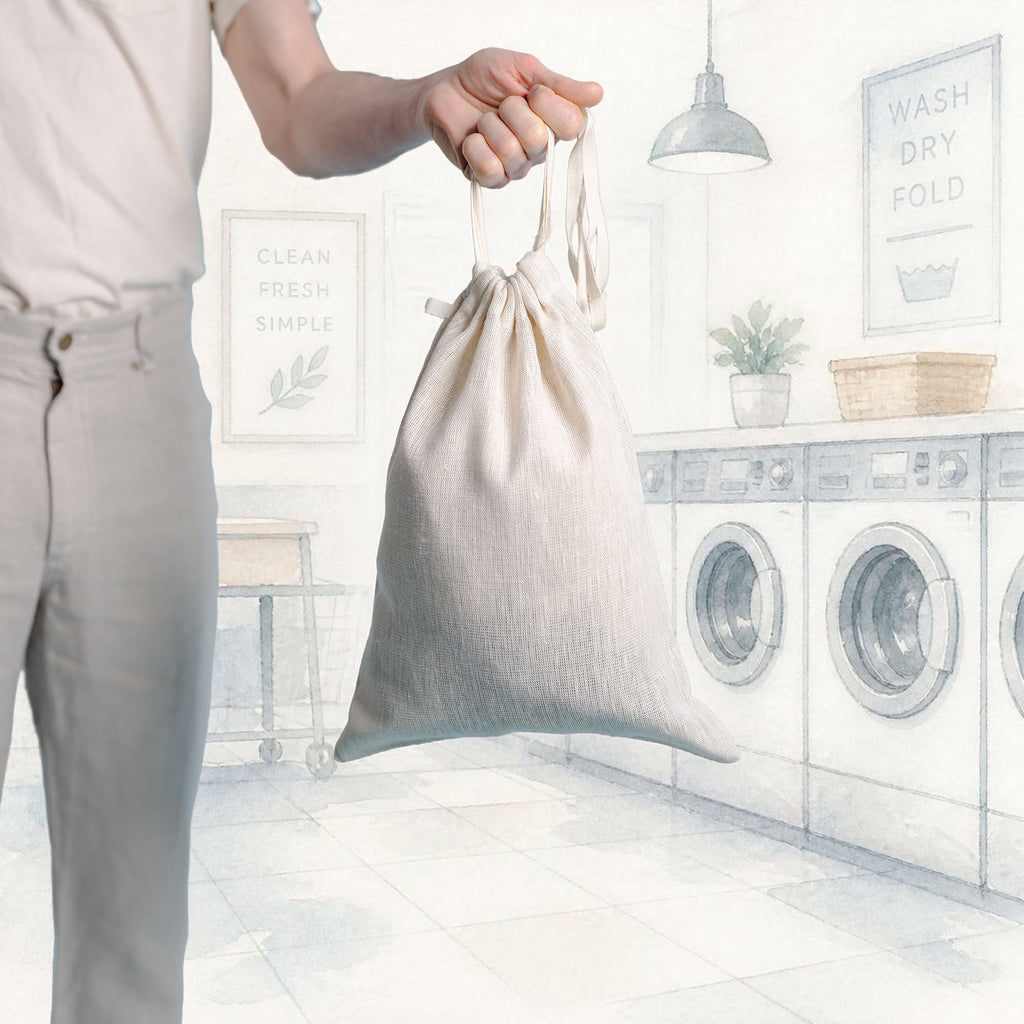 WATERSTONE 100% Organic Hemp Mesh Laundry Net Garment Protection Bag (OC Thread, Dye-free, No Polyester, No Plastic, No Synthetics) (100% Biodegradable)