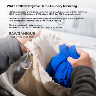 100% hemp laundry mesh net bag