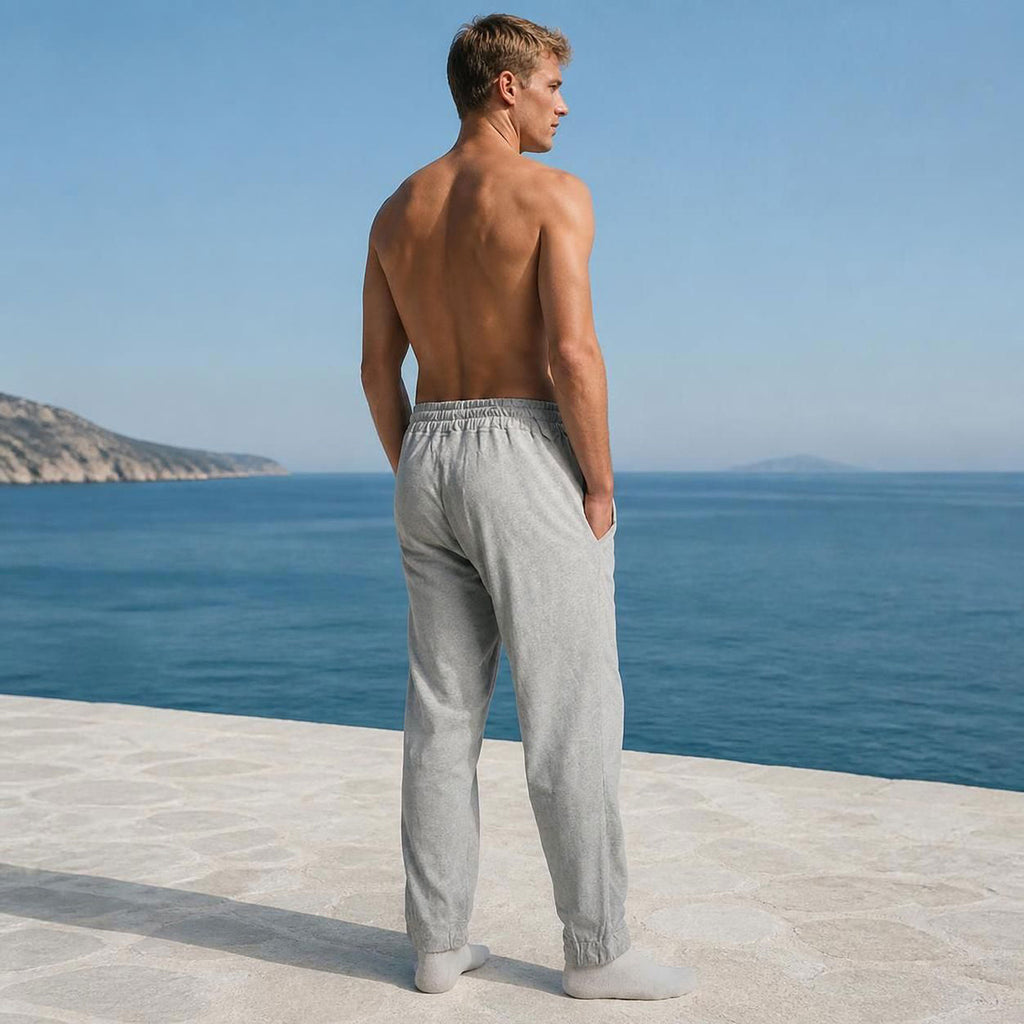 plastic-free 100% organic cotton lounge pants