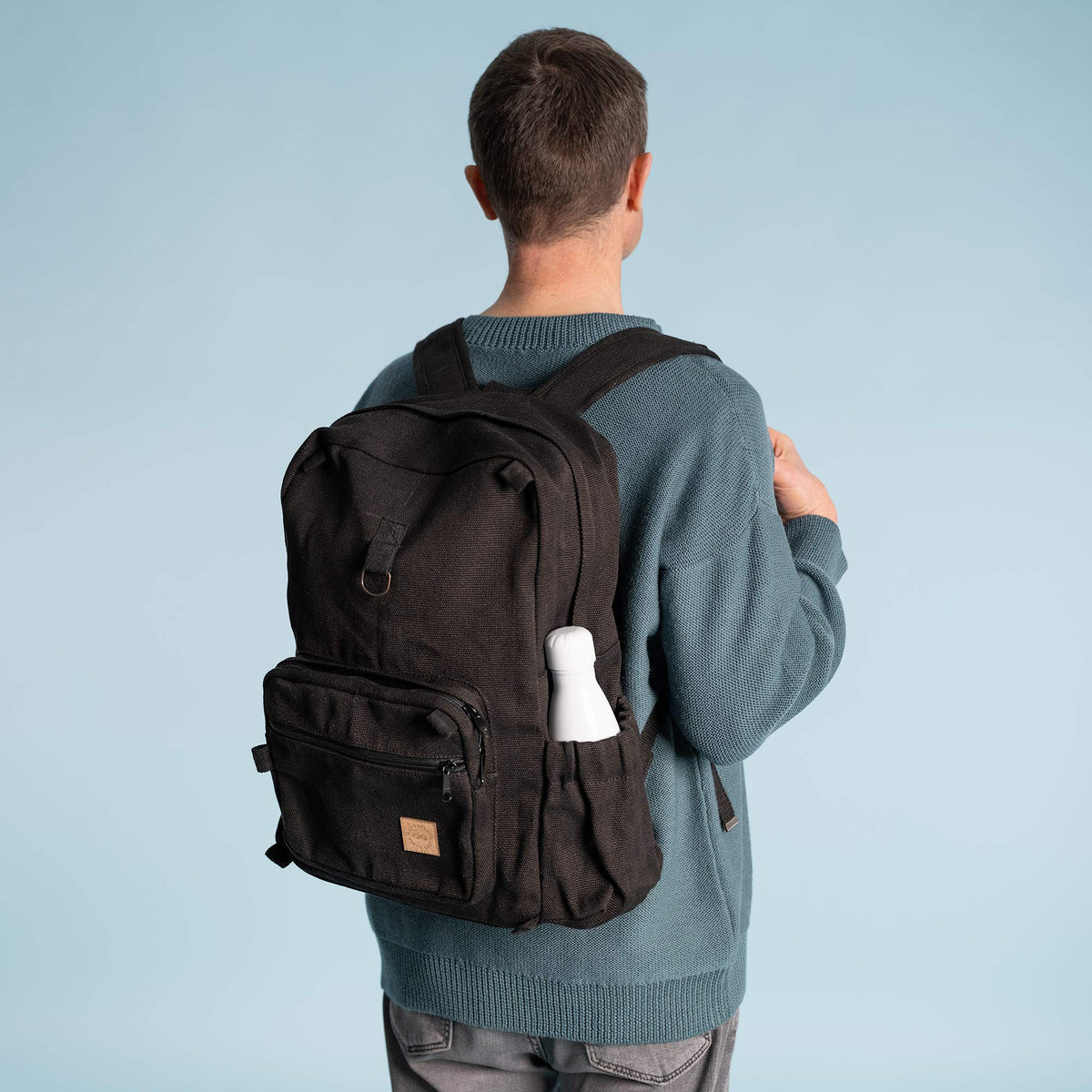 100% Organic Hemp Backpack With Padded Straps & Luggage Handle Pocket ...