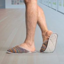 Load image into Gallery viewer, organic linen house slippers plastic-free
