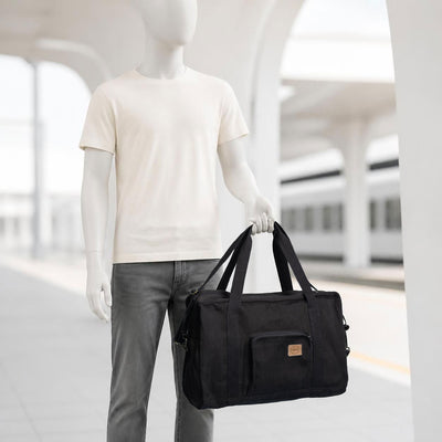 linen carryon duffel bag