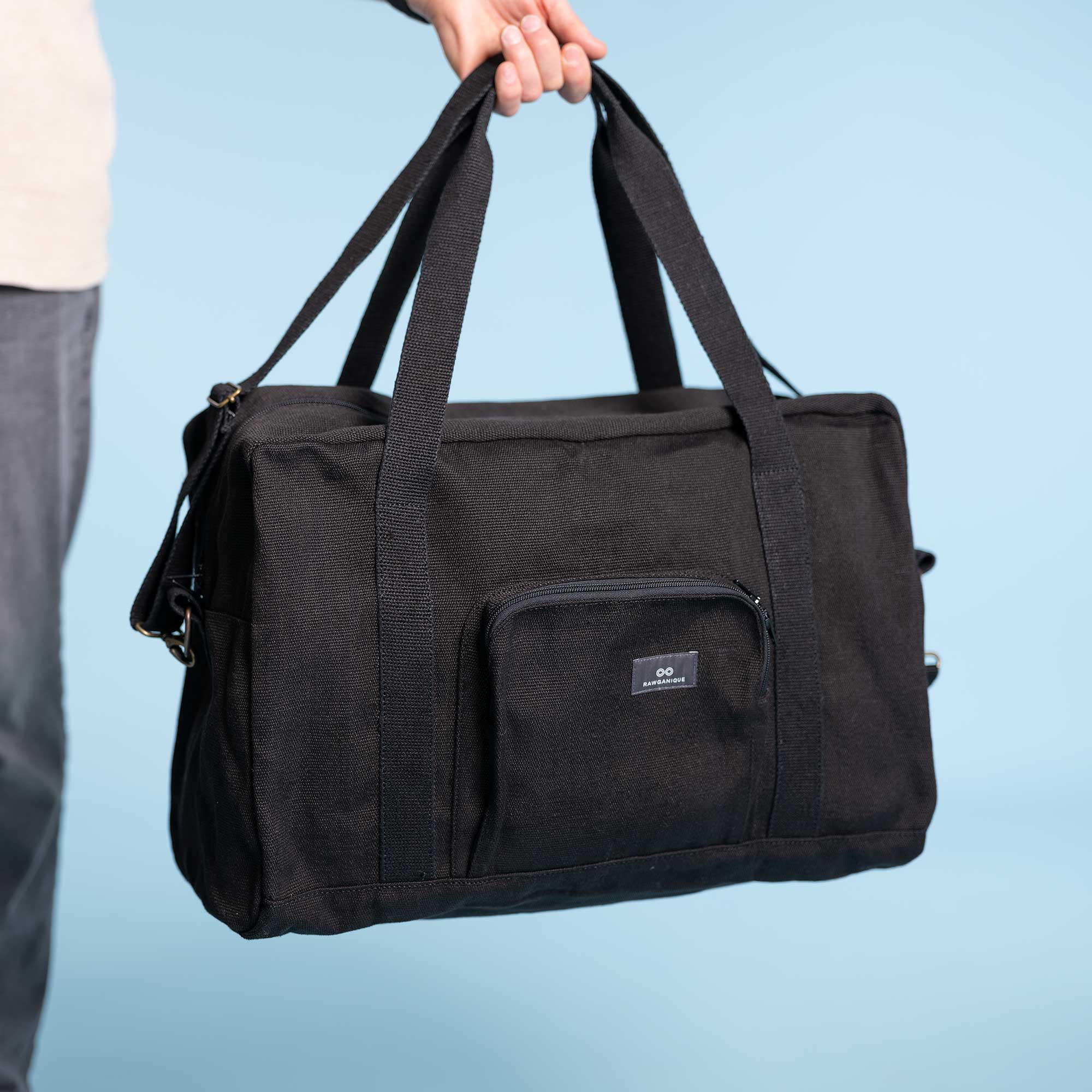 cyber monday travel canvas duffel bag 100% Organic Linen Canvas Luggage Duffel Bag Sweatshop-free – Rawganique