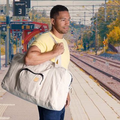 organic hemp duffel bag