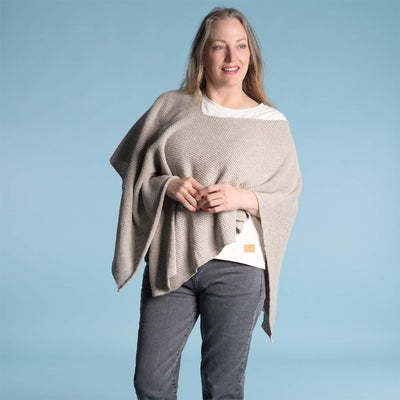 organic linen poncho