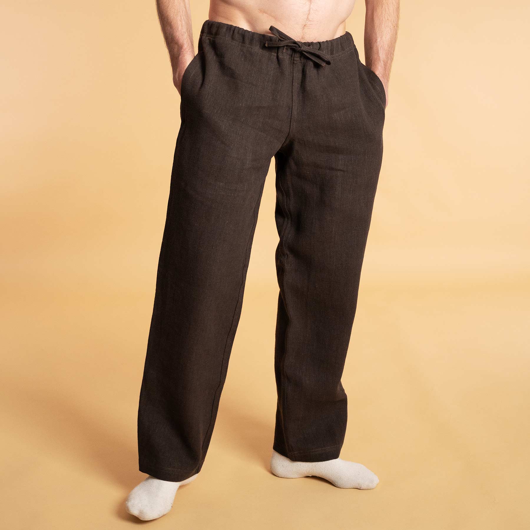 Organic Hemp Drawstring Pants (Covered Elastic Waist; Unisex) – Rawganique