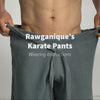 how to put on hemp karate pants