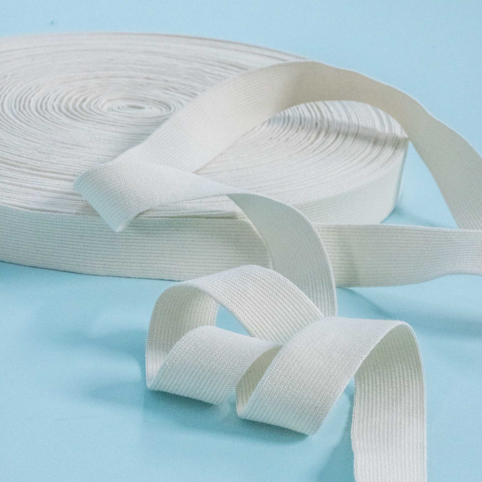 1/4 inch Woven Flat Ribbed Elastic | 519-14-01