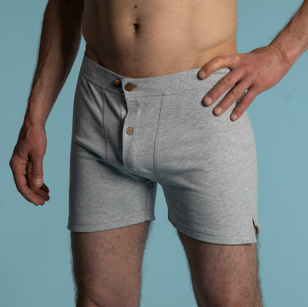 gusseted crotch organic cotton boxers