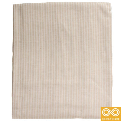 Organic Cotton Striped Sateen Sheets Duvet Covers (EU) (Pecan Praliné)