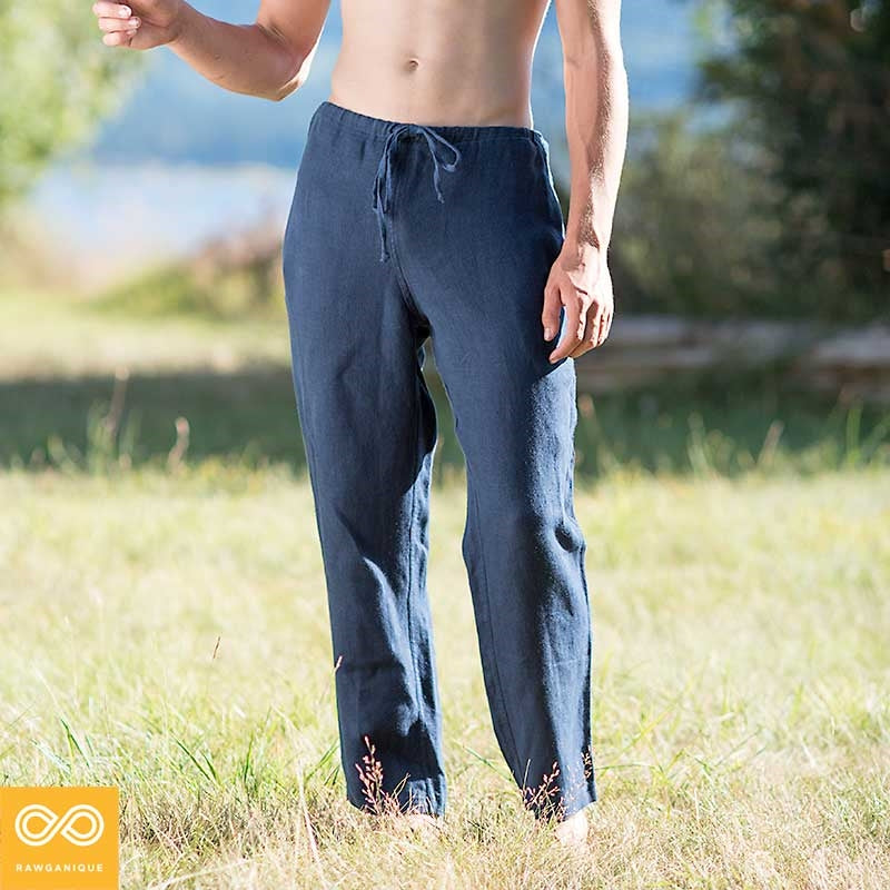 organic hemp drawstring pants