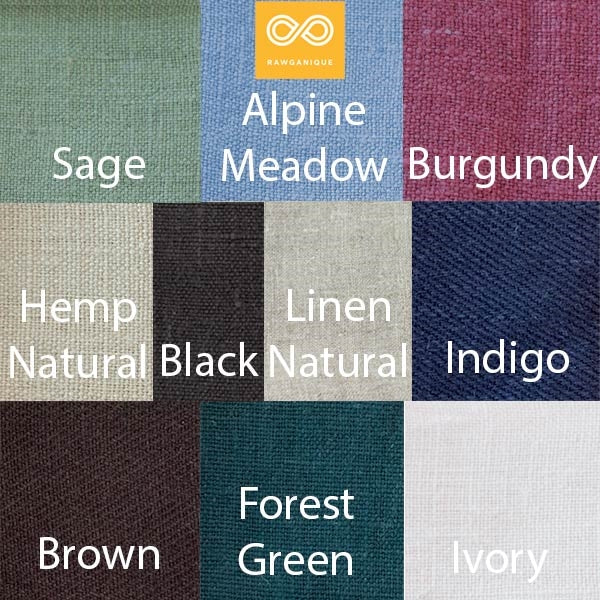 6.5oz 100% Organic Hemp Fabric By The Yard (BEECH)