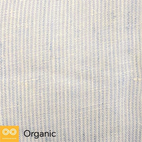 5.75oz 100% Organic Hemp Fabric By The Yard (Blue Pinstripes)